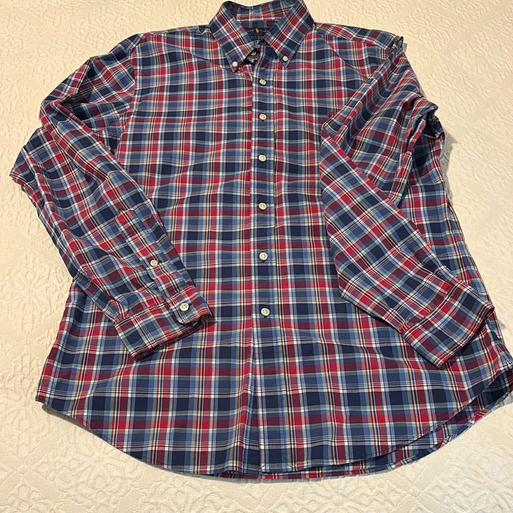 Ralph Lauren Slim Fit Long Sleeve Button Up Shirt Men’s Size Large